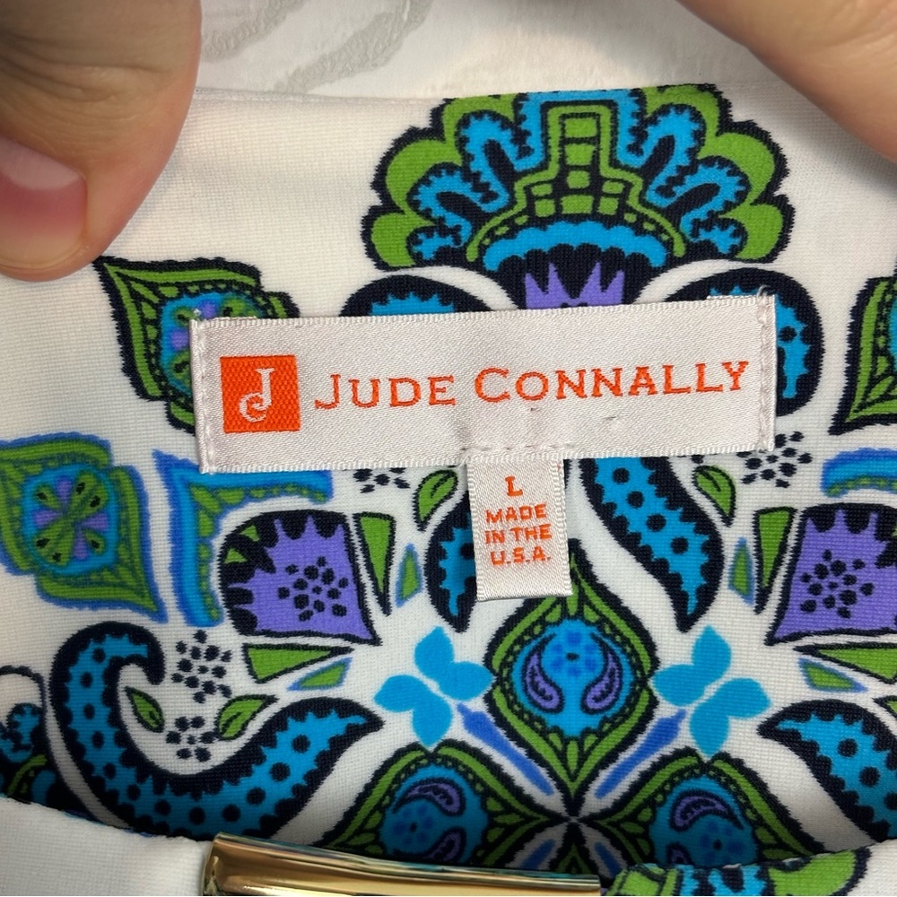 Judy Connally Nadine Dress Medallion Multi Print Size Large - Picture 4 of 6